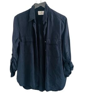 Babaton Lightweight Button-Up Blouse Top